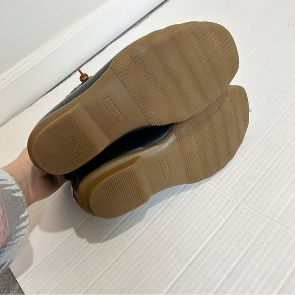 Sperry Saltwater Quilted Duck Boots Size 8 Black Snow Boots - Picture 8 of 11